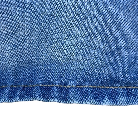 Vintage Baby Guess Jeans Denim Mini Skirt Made in USA Talon Zip 4Y Elastic Waist - Picture 7 of 13